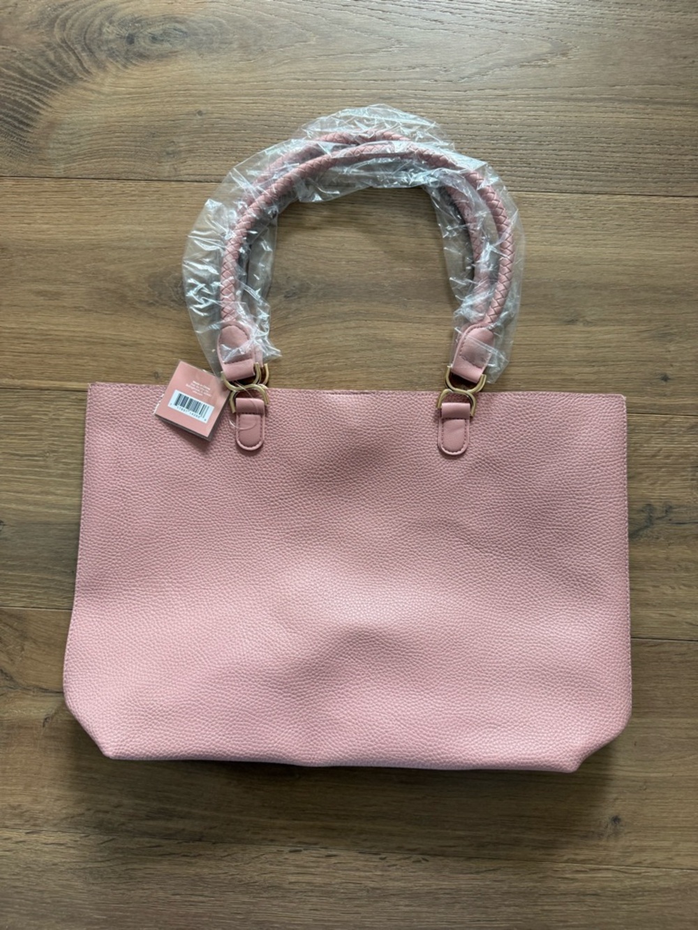 Blush Faux Leather Tote - New In Bag